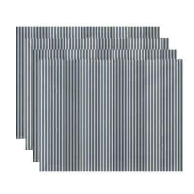 Laymon Polyester Striped Rectangle Placemat