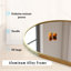 Arched Aluminum Alloy Framed Full Length Mirror with Stand Large Wall Mirror-853291696-853291692
