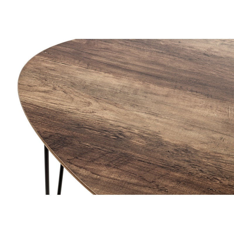 Hueramo 2 Piece Side Table Set, Oak
