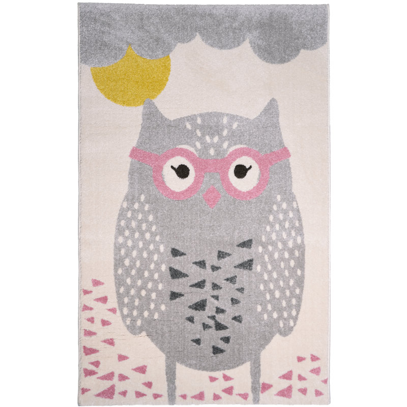 Caton Polypropylene Pink/Grey Indoor Rug