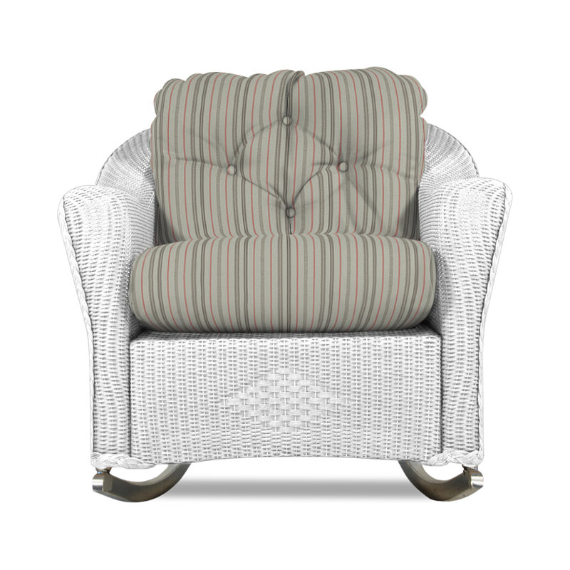 Reflections Outdoor Rocker Chair, Demo Stone, White