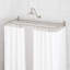 60" L D-Shaped Fixed Shower Rod Enclosure-69752997