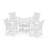 POLYWOOD x Birch Lane Verlyn 5-Piece Round Farmhouse Dining Set-110994502