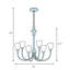 Lustre classique / traditionnel 6 lumières Weissman Daffodil Bell