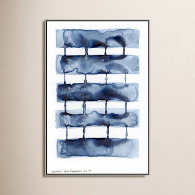 Gareth Stitched Together I by Nikki Galapon - Solid Wood Rectangle Print Single Piece Item on Canvas