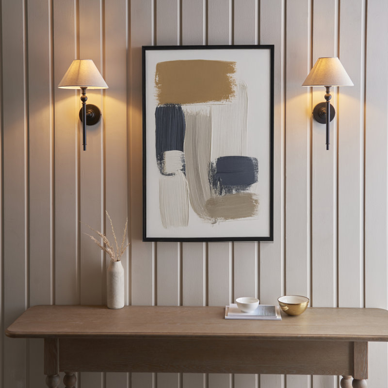 Welby Steel Armed Sconce, Black