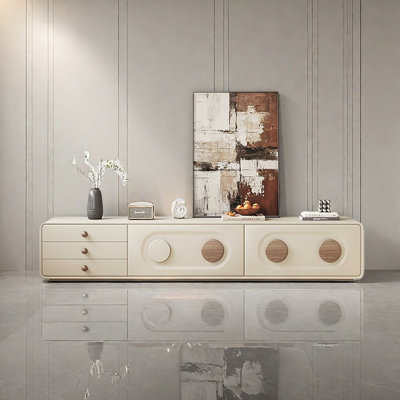 Floor-To-Ceiling Home TV Stand with Multi Storage
