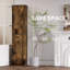 Grande armoire de rangement étroite avec portes de grange, tablettes réglables pour la salle de bain, salon, entrée de la cuisine-904345830