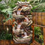 Fiberglass and Resin Tiered Woodcut Fountain-97804529