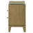 Coudrey 2-drawer Glass Top Nightstand Natural Pine