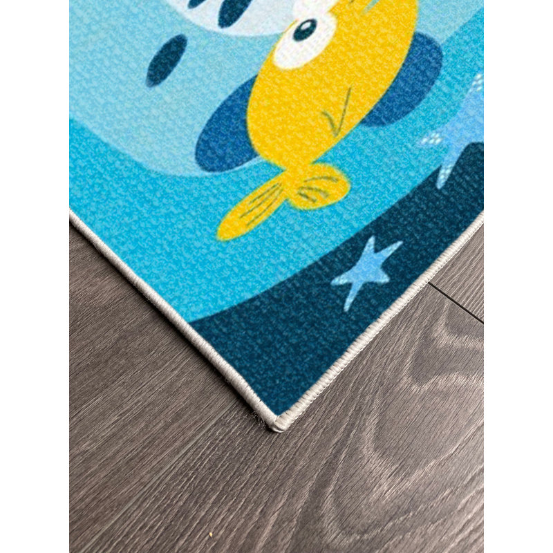 Tapis en coton Jackeline, Rectangle 2 pi 7 po x 4 pi 11 po