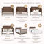 Lit de bébé convertible 6-en-1 Delta Kids, brun teck-124322448