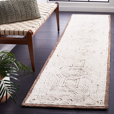 Reinhild Hand Tufted 0.8 Wool 0.2 Cotton Geometric Rug
