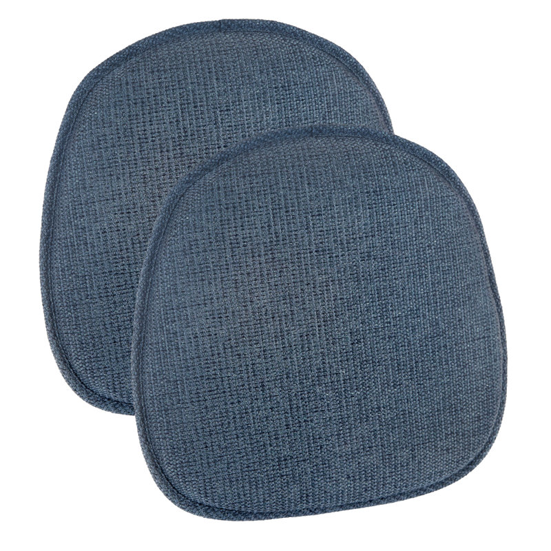 Coussin de chaise antidérapant de style Mid-Century moderne, rembourrage très épais, bleu