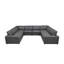 Canapé modulaire en cuir rembourré-542187869