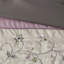 Ensemble d'édredon brodé 7 pièces mauve