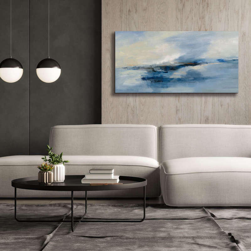 «Atmosphere» par Silvia Vassileva, art mural sur toile, H 30 po x l 60 po x P 1,5 po