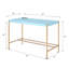 Bureau d'écriture rectangulaire avec ports USB-643629788