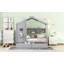 Lit en bois pour enfants avec 2 tiroirs et tablette de rangement-279587191-279587184