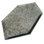 Beveled 4" x 8" Glass Hexagon Wall Tile