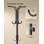 Alsafi Metal Freestanding 12 - Hook Coat Rack-1276942486