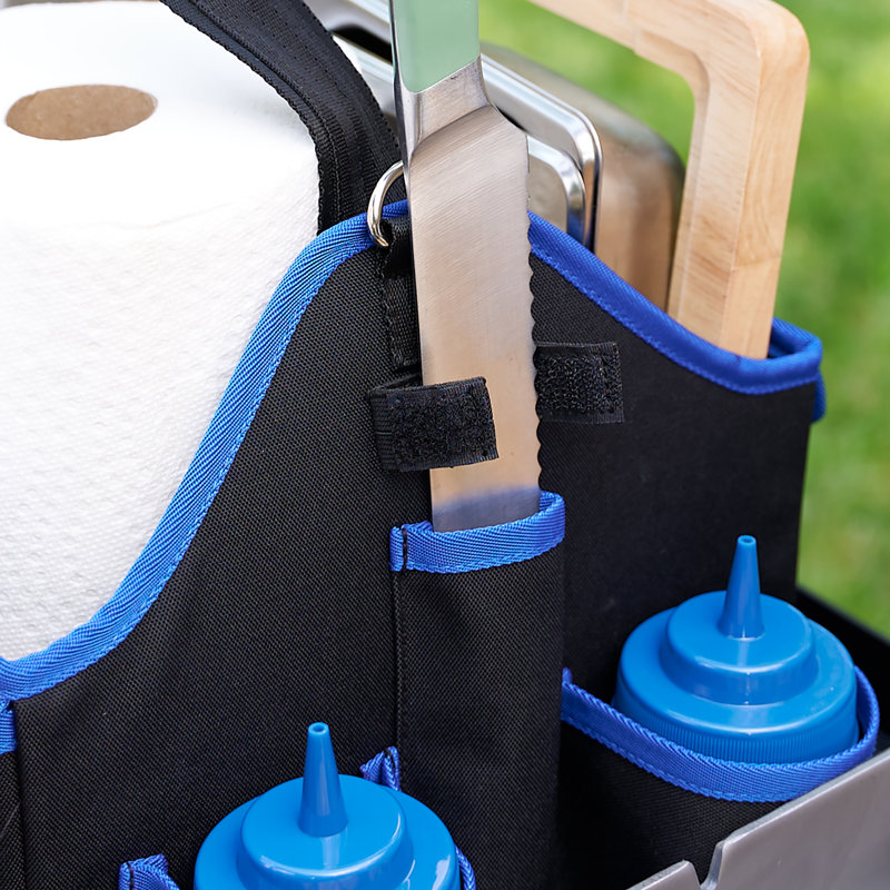 Razor Heavy-Duty Black and Blue Griddle Tool Caddy