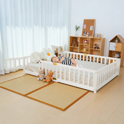 Floor Bed For Kids-Montessori Bed Frame, Wood Toddler Floor Beds