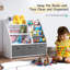 Organisateur de rangement pour livres et jouets pour enfants-588152541