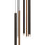 Luminaire suspendu cylindrique 7 lumières DEL