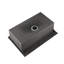 Évier de cuisine en acier inoxydable encastrable 33 po x 22 po x 10 po. Gris foncé, simple cuve avec accessoires, système de drainage rapide, attribut d'assemblage, fabriqué