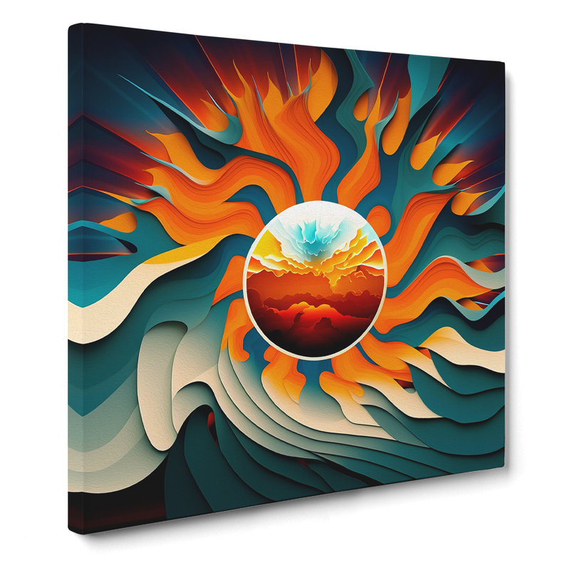 Modern Wall Art - Wrapped Canvas, 50cm H x 50cm W x 3cm D