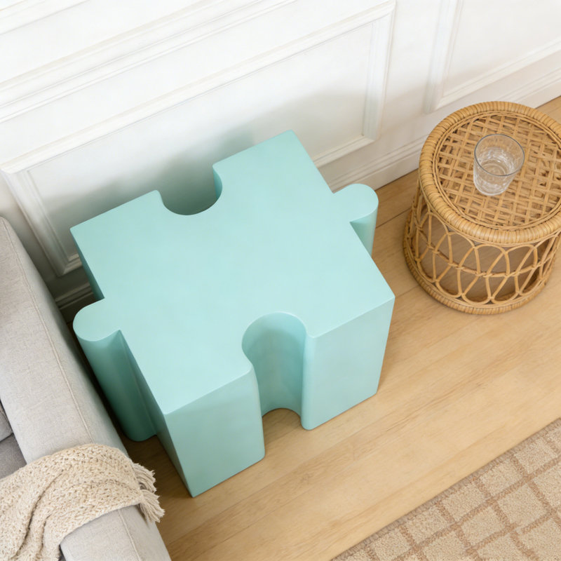 Art Side Table, Light Green-1