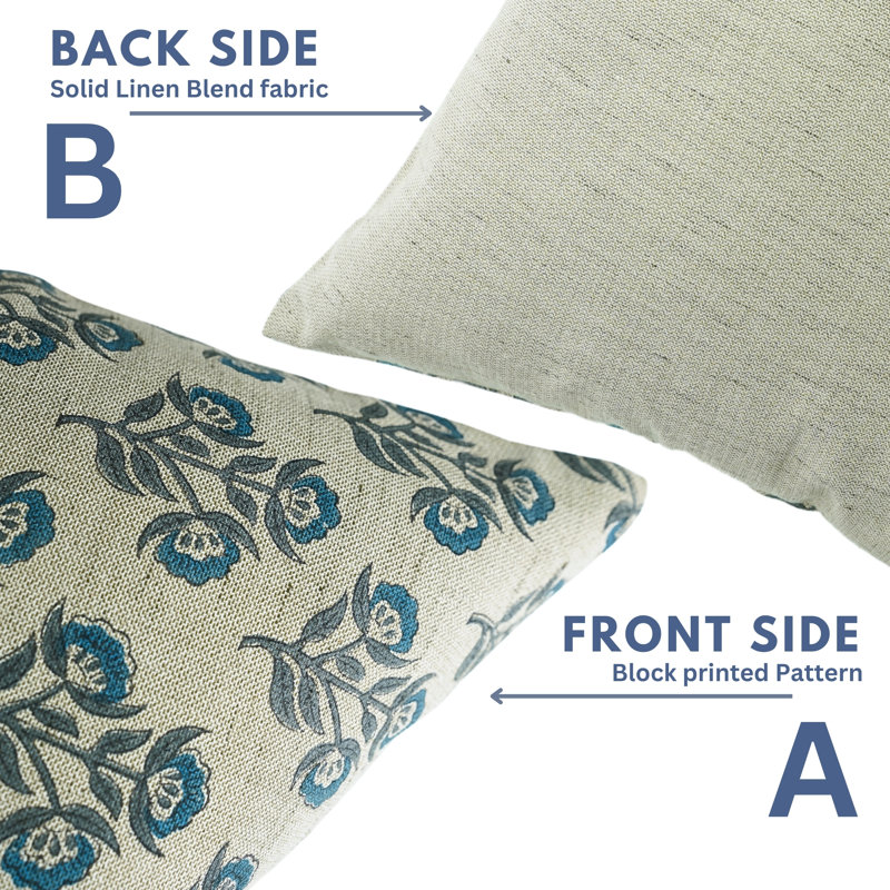 Housse de coussin fabriquée à la main Fab Divine, H 14 po x l 14 po