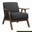 Chaise d'appoint rembourrée en tissu 1pc