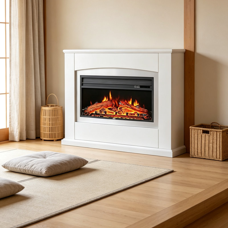 built-in electric fireplace