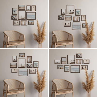 Ensemble de 10 cadres muraux Oak Gallery