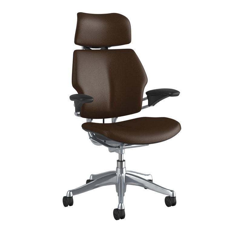 Freedom Headrest Task Chair Genuine Leather, Canyon