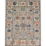 Transitional One-of-a-Kind Rectangle 9' X 11'10" Hand Knotted Area Rug