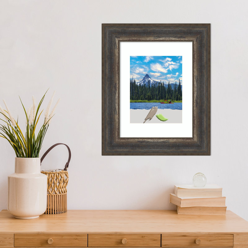Cadre photo Claritha, 11 po x 14 po, Brun