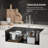 30 Inch Stainless Steel Undermount Integrated Ledge Multifunctional Workstation Sink Set In Black