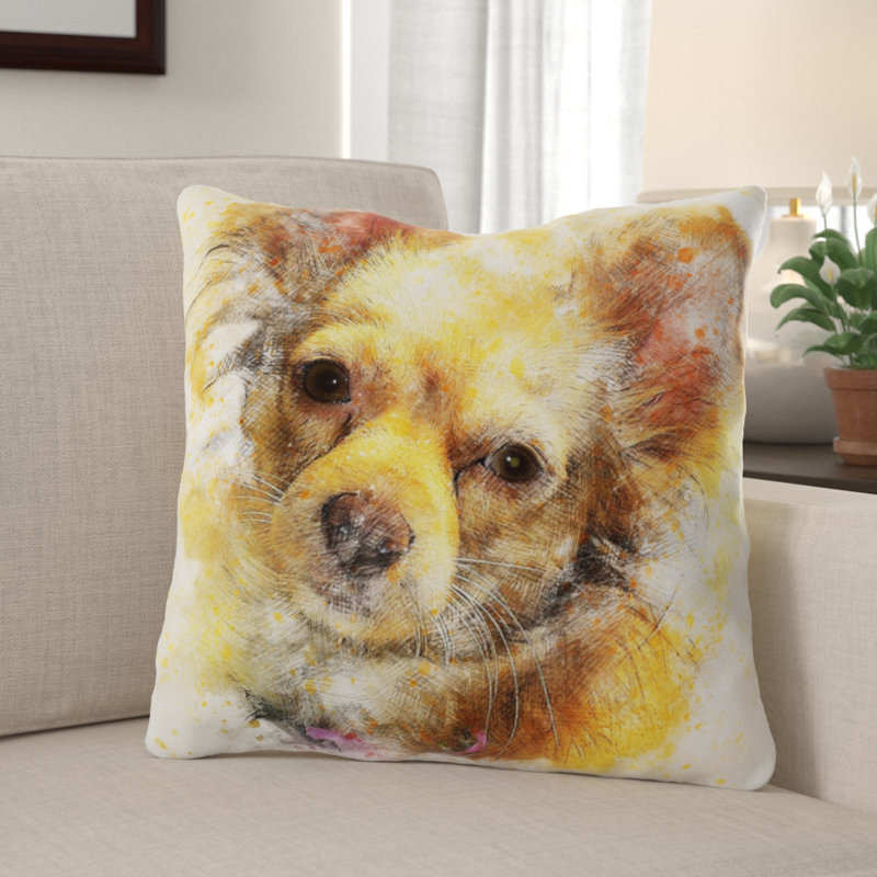 Solid Colour Reversible Throw Pillow, Microsuede, Indoor