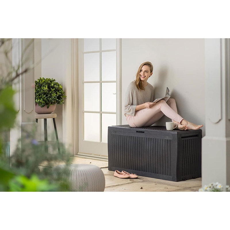 Keter Comfy Outdoor Storage Box 270l Graphite