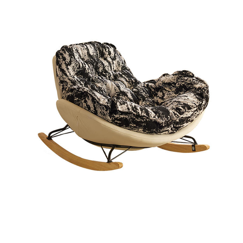 Chaise berçante ergonomique en bois massif