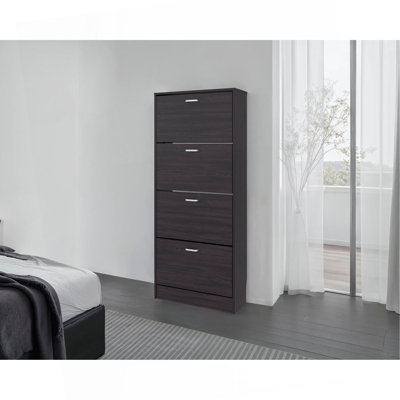 Armoire à chaussures verticale avec portes