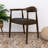 Kuo 19.3'' H Faux Leather Upholstered Armchair-1822831362