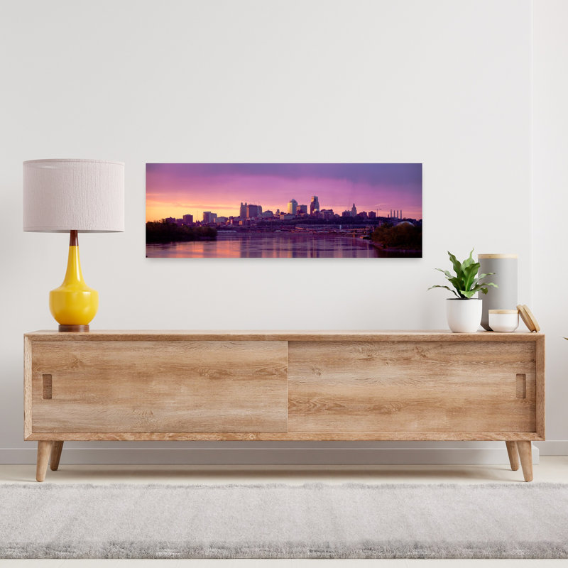Dawn Kansas City MO by Craig C. Sheumaker - Wrapped Canvas Panoramic Print, 30.48 cm H x 91.44 cm W