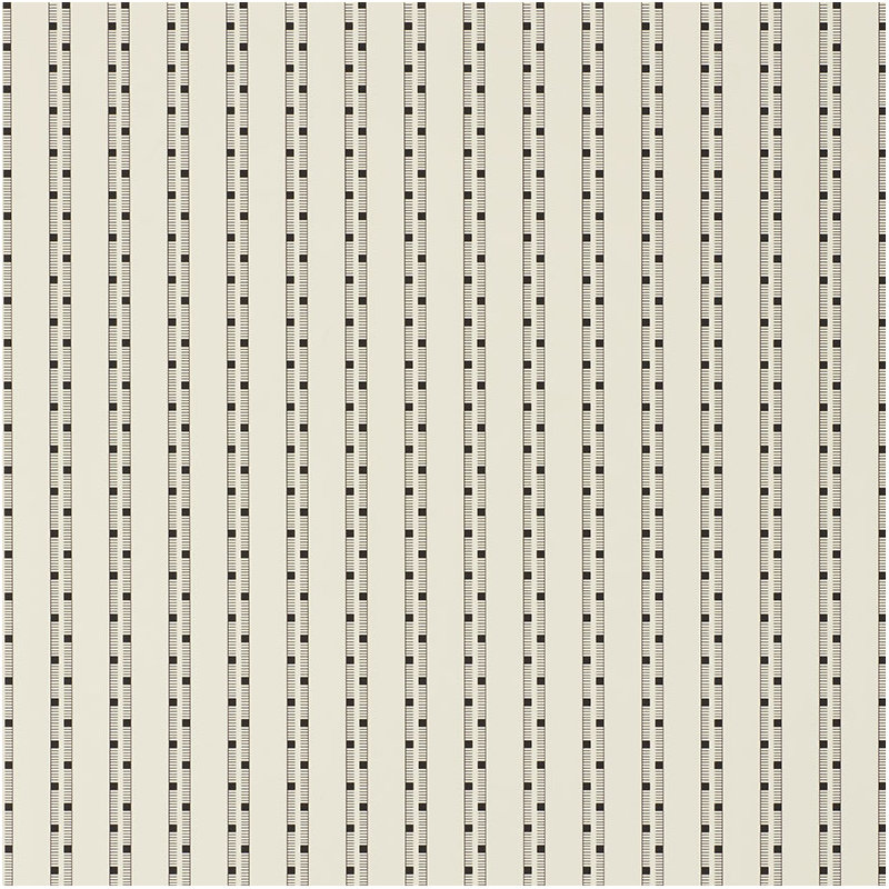 Papier peint Schumacher x David Oliver Ludo, Beige / noir