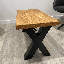 Solid Oak Coffee Table - Chunky X Legs-1001664348