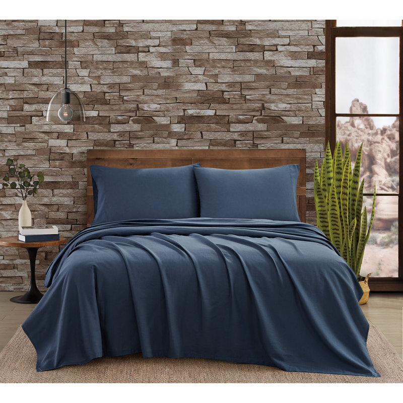 Blush King Cotton-Polyester Embroidered 3-Piece Sheet Set