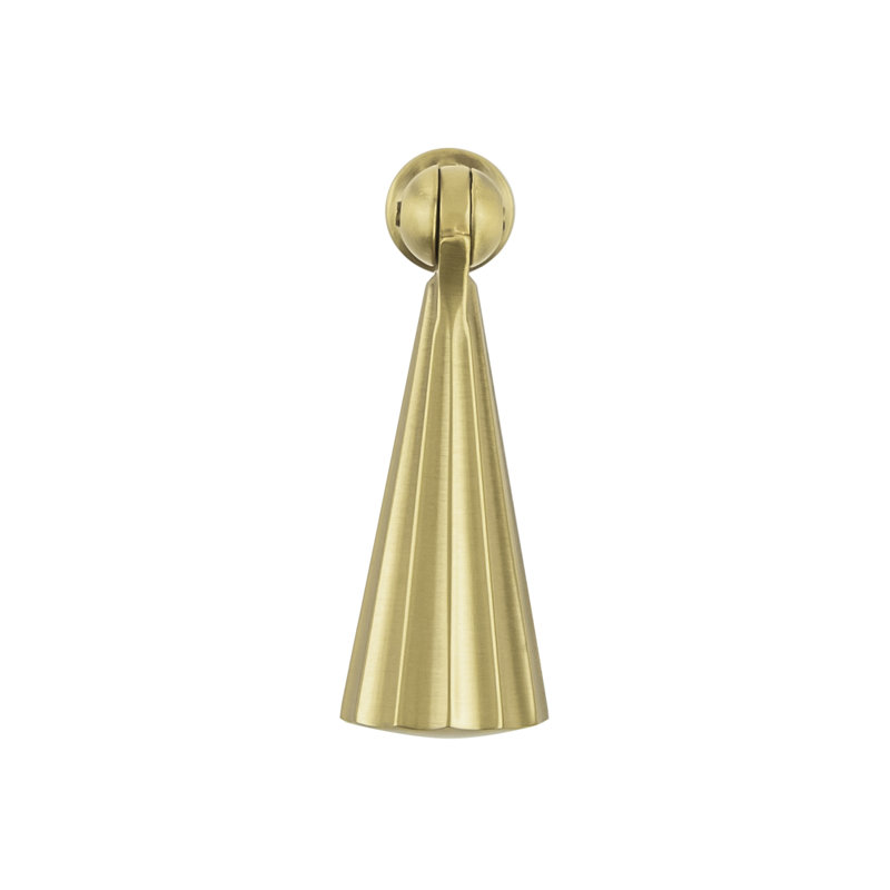 Bijou Laurel Collection Pendant Pull 2-7/16 Inch x 7/8 Inch, Brushed Golden Brass